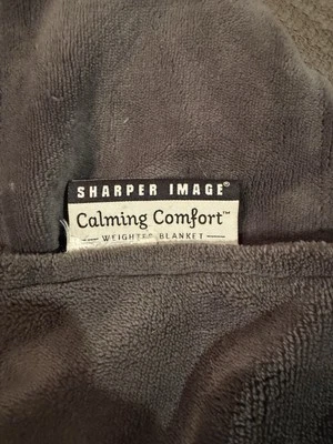 Weighted Blanket by Sharper Image, 35 X 70 Calming Comfort 15 lb. Adult - Gray - Image 1 of 2
