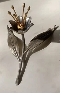 MCM-S.AGUDO Lotus Flower Metalwork (Signed) Astray. - Picture 1 of 12