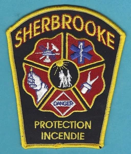 SHERBROOKE QUEBEC CANADA FIRE DEPARTMENT PATCH INCENDIE FLASH - Picture 1 of 1
