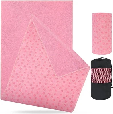 Flintronic Mikrofaser Hot Yoga Handtuch, Yoga Handtuch rutschfest, 183x63cm, für - Bild 1 von 4