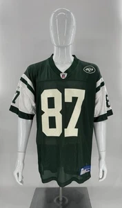 Reebok New York Jets Laveranues Coles Jersey #87 Green Men’s Size L - Picture 1 of 10