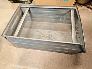 DDR Lager Sichtbox Blech Box Metall TGL 9390 Groß 55x30 Werkstatt Stapelkiste - Bild 1 von 5