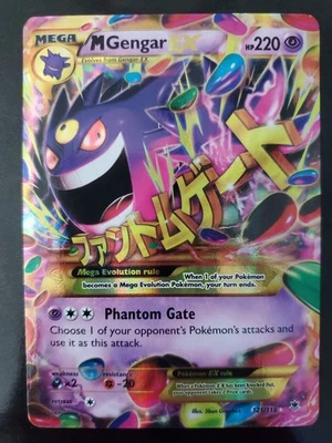 M Gengar EX 121/119 Holo Secreto Raro Pokemon TCG Tarjeta XY Phantom Forces Casi Nuevo Foto 1 de 4