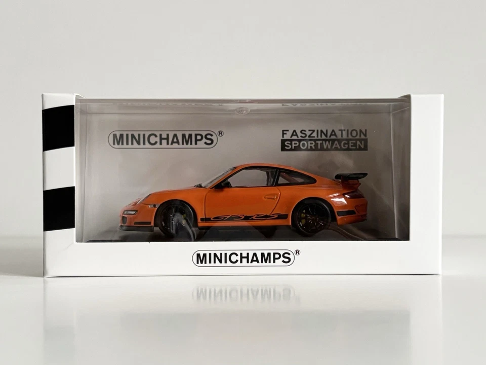 ¡Nuevo Porsche 997 911 GT3 RS Minichamps 2006 1:43 en naranja edición limitada! Foto 1 de 4
