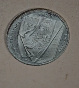 10 DM Münze, BRD,  Deutscher Orden 1990, Polierte Platte, "J" - Bild 1 von 2