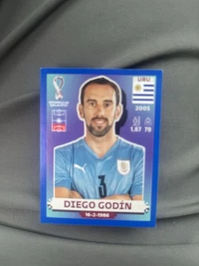 2022 Panini FIFA World Cup USA Stickers- Diego Godin - Blue #URU 8 Uruguay - Picture 1 of 2