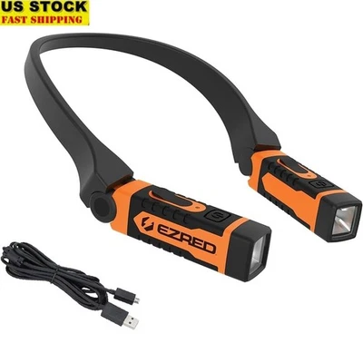 Hands Free Neck Light USB Rechargeable LED Work Light 4 Modes 300 Lumens - Image 1 of 4