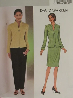 Amazing OOP BUTTERICK 3917 MS/MP Lined Jacket Skirt & Pants PATTERN 12-14-16 UC - Image 1 of 3