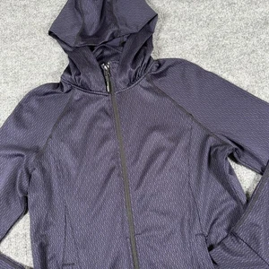 Mondetta Jacket Womens Medium Purple Hooded Full Zip Activewear Stretch Pockets - Picture 1 of 13