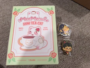 Meemeows Mini Teetasse Katze + Aphmau & Aaron Katze Emaille Pin Set - NYCC 2025 - Bild 1 von 6
