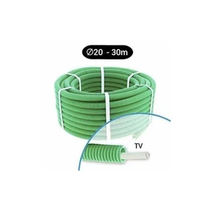 Gaine préfilée cable antenne 17VATC coaxial ICTA verte Ø 20mm (Couronne de 30m) - Bild 1 von 1