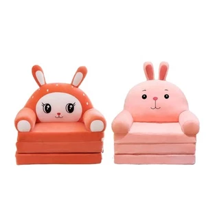 Kids Foldable Sofa Bed Toddler Couch Girls Boys Bedroom Fold Out Sofa Chair - Picture 1 of 13