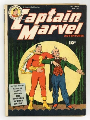 Captain Marvel Adventures #79 GD/VG 3.0 1947 1º aplicativo. Mr. Tawny - Imagem 1 de 2