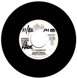 George Jones & Merle Haggard. C.C. Waterback (both sides)  45 rpm - Picture 1 of 1