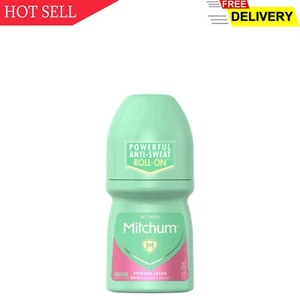Mitchum Women Roll-On Antiperspirant Deodorant, Powder Fresh, 1.7oz. - Picture 1 of 5
