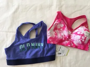 NWT Maidenform Girls' Seamless Racerback & Old Navy Sports Bra LARGE 10-12  - Picture 1 of 3