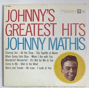 Johnny Mathis Johnny's Greatest Hits Vinyl LP Record Album Chances Are, No Love - Picture 1 of 8