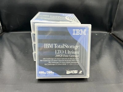 Lot of 5 IBM 08L9870 LTO-2 200/400GB ULTRIUM DATA TAPE Cartridges (SEALED) - Image 1 of 3