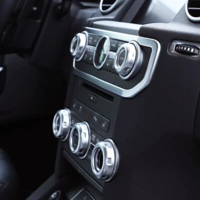 5X A/C Radio Volume Control Dial Switch Knob Trims For Land Rover LR4 Discovery4 - Изображение 1 из 4