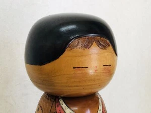 Y3523 NINGYO Kokeshi bambola figura Youkou giapponese vintage statuina antica - Foto 1 di 12