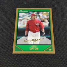 2007 Bowman Draft Justin Upton Gold RC #BDP3 Diamondbacks Rookie