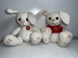 2x Vintage Coca Cola Plush Bunny Rabbit 13CM Easter (31a) - Picture 1 of 4