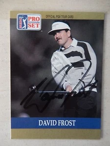 David Frost Autographed 1990 Pro Set Golf Card - Picture 1 of 1