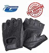 Leather Cycling Gloves Crochet Men or Women Sports Fitness