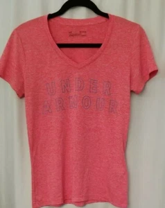 Women's Under Armour Top Heat Gear Activewear V-Neck Workout Athleisure Small - Picture 1 of 6