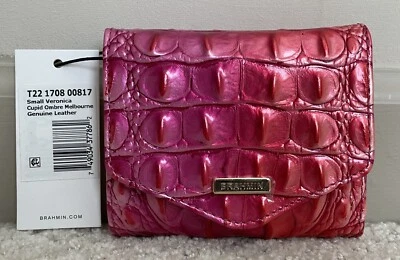 Brahmin Melbourne SMALL VERONICA Trifold Envelope Wallet CUPID OMBRE Pink NWT - Image 1 of 4