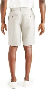 Dockers Men's 42, 44, 31 Perfect Classic Fit Flat Front Shorts Off White Cream - Picture 1 of 4