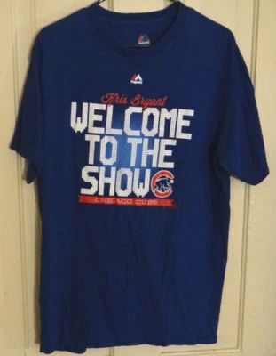 Chicago Cubs - Kris Bryant Welcome to the Show Men's Large T-Shirt Majestic EX! - Image 1 of 4