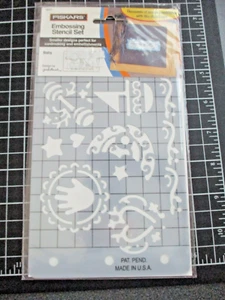 FISKARS BABY EMBOSSING STENCIL SET NEW - Picture 1 of 3