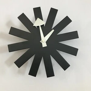 Mid-century Modern Furniture Black Kitchen Wall Clock - Picture 1 of 9
