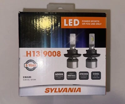 Sylvania H13|9008 LED Faros Uso Off Road o Luces Antiniebla Paquete de 2 (NUEVO) Foto 1 de 4