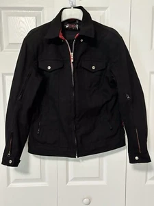 Power Trip Ronin Women’s Armored Black Denim Motorcycle Jacket Size Large - Picture 1 of 11