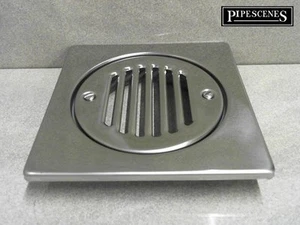 McALPINE FGTOP6SS Stainless Steel Wetroom Gully Trap Top 150mm w/ Removable Grid - Picture 1 of 3