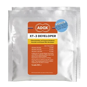 REVELADOR ADOX XT3 XT-3 FOR 1L DEVELOPER POWDER 2 PART SIMIL X-TOL REVELADOR B/N - Bild 1 von 1