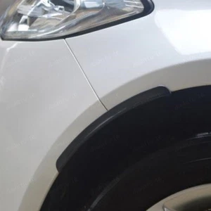 2pcs Black Car Wheel Eyebrow Arch Trim Lips Fender Flares Protector Accessories - Picture 1 of 12