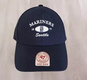 Seattle Mariners Mütze Herren marineblau 1977 Logo Baseballkappe verstellbar Einheitsgröße - Bild 1 von 9