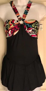 VESTIDO DE SKATE FIGURA HIELO GK ADULTO PEQUEÑO HALTER ESTAMPADO LÁMINA NYLON/SPANDEX ¡COMO NUEVO CON ETIQUETAS! - Imagen 1 de 7