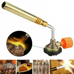 Butane Gas BBQ Tool Blow Torch Ignition Flamethrower Burner Welding Camping Tool - Picture 1 of 17