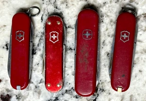 VICTORINOX Wenger Alox Delemont Mini Swiss Army Knives Lot of 4 Rostfrei - Picture 1 of 7