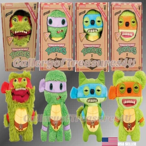 Fuggler 4 Tortugas Ninja Mutantes Adolescentes Divertido Monstruo Feo Rafael Michaelangelo - Imagen 1 de 12