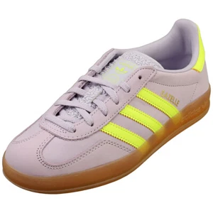 adidas Gazelle Indoor Womens Fashion Sneakers in Silver Dawn Yellow - 5 US - Picture 1 of 8