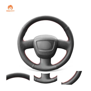 MEWANT Artificial Leather Steering Wheel Cover for Audi A3 8P A4 B8 A5 Seat Exeo - Bild 1 von 10