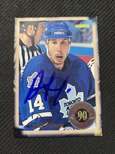 1994-95 Score 90-Plus Club #NP10 Dave Andreychuk Autograph Maple Leafs Auto