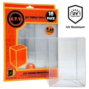 ATV Protectors Cases For 4" Funko Pop Vinyls UV 0.6mm Thickness (1-100 pack) - Picture 1 of 13