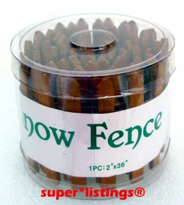 Abt. 56 Schneezaun flexibel braun Holz 36” lang 2” hoch ausgemustert 52043 Neu - Bild 1 von 3