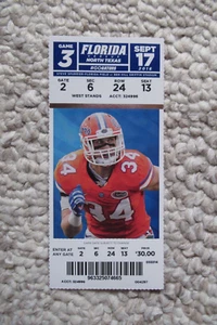 FLORIDA GATORS VS NORTE DE TEXAS VERDE MEDIO 17/09/2016 BOLETO COMPLETO - Imagen 1 de 1